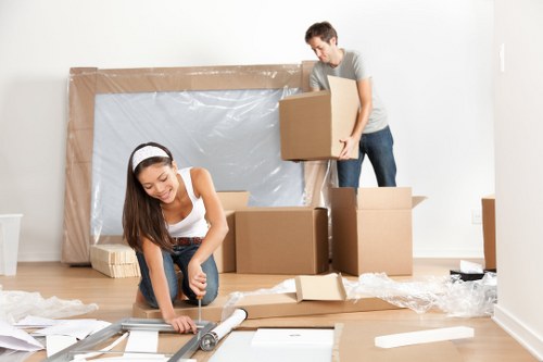 Household storage solutions in a Frognal home interior