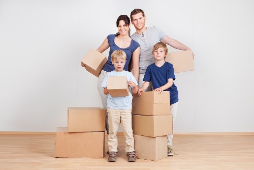 Storage solutions used during flat removals in Frognal