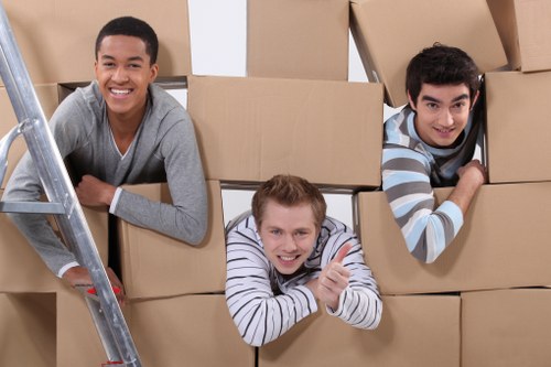 Reusable furniture and household items prepared for charity donation